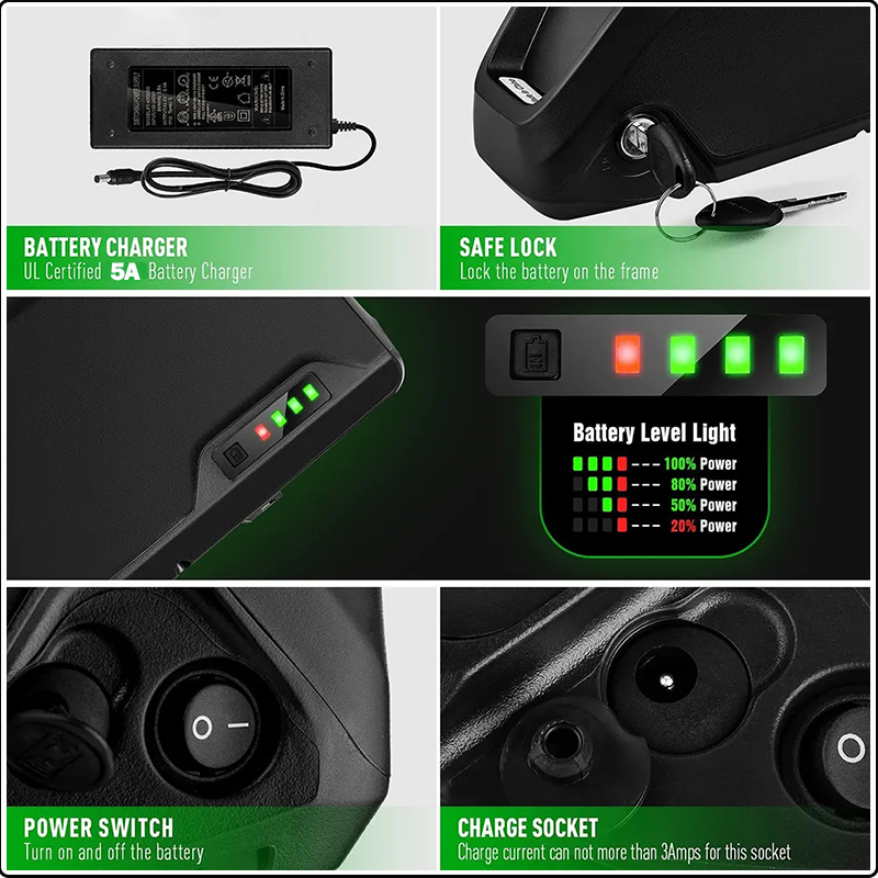 36v 48v 52v Bicicletta elettri - Electric Bicycle Battery 72V 30Ah recensione e prezzo